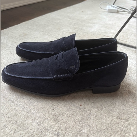 Tod’s Men\'s Mocassino Gomma Leggera Suede Penny Loafers 10 main image 6